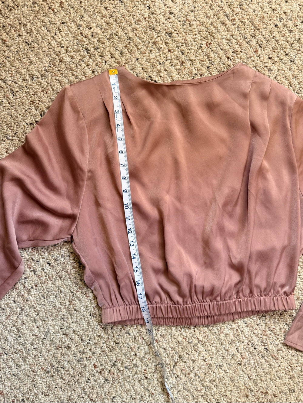 ASTR The Label Mauve Satin Blouse | Medium - Picture 7 of 7